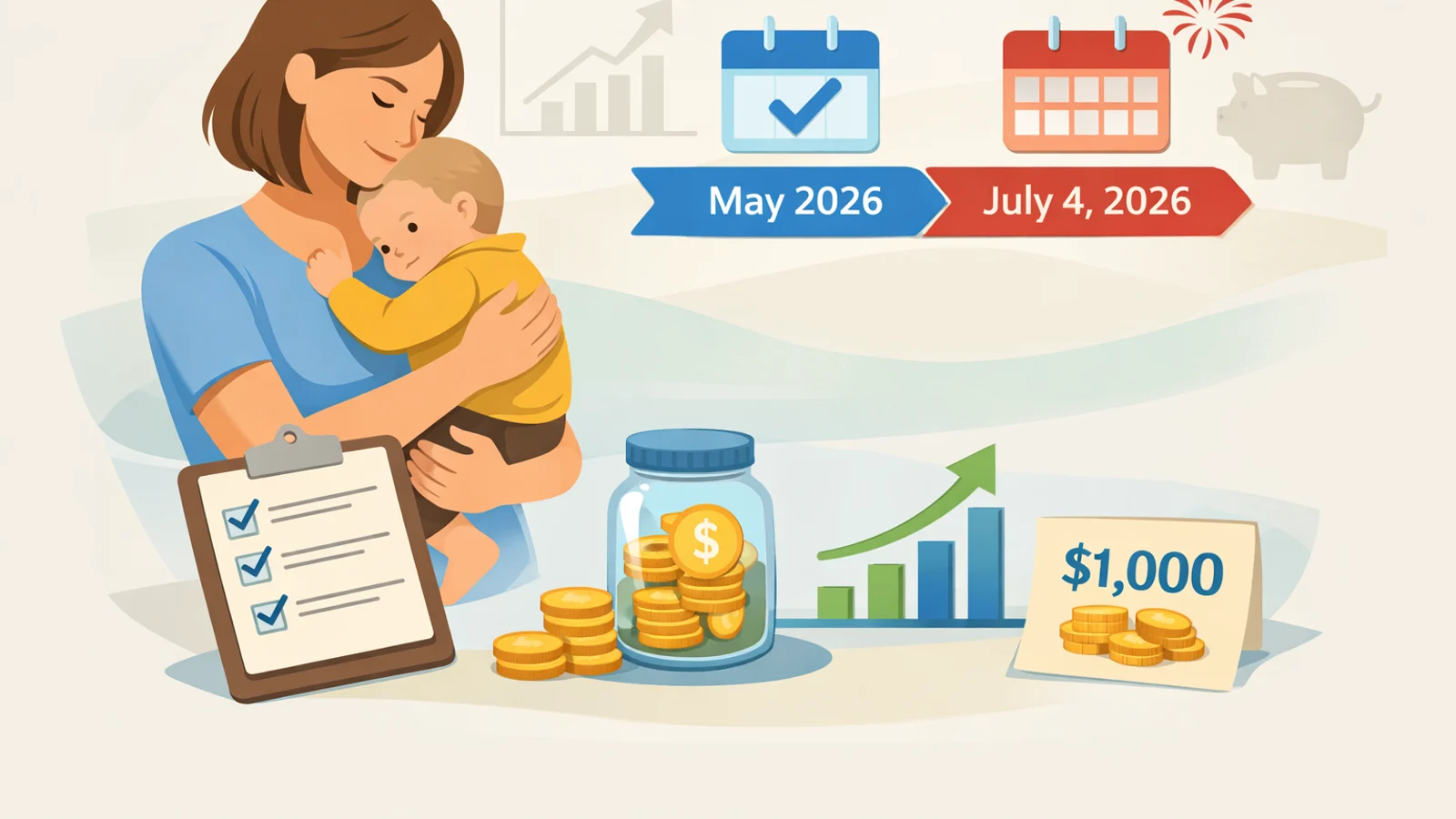 Trump Accounts: التفعيل متوقع May 2026؛ تبدأ المساهمات July 4, 2026 — قائمة تدقيق للآباء